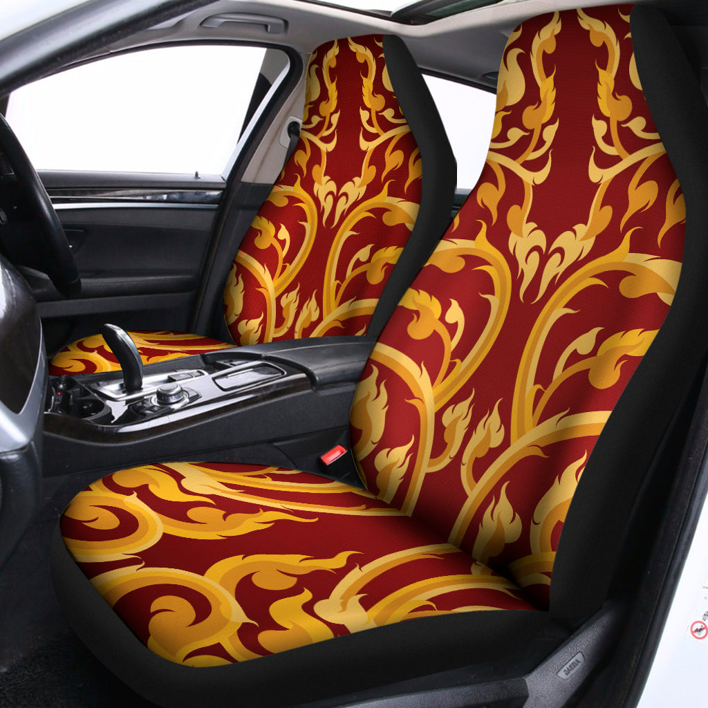 Thai Winding Vines Pattern Print Universal Fit Car Seat Covers
