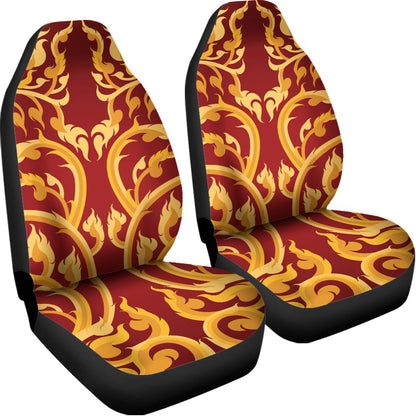 Thai Winding Vines Pattern Print Universal Fit Car Seat Covers