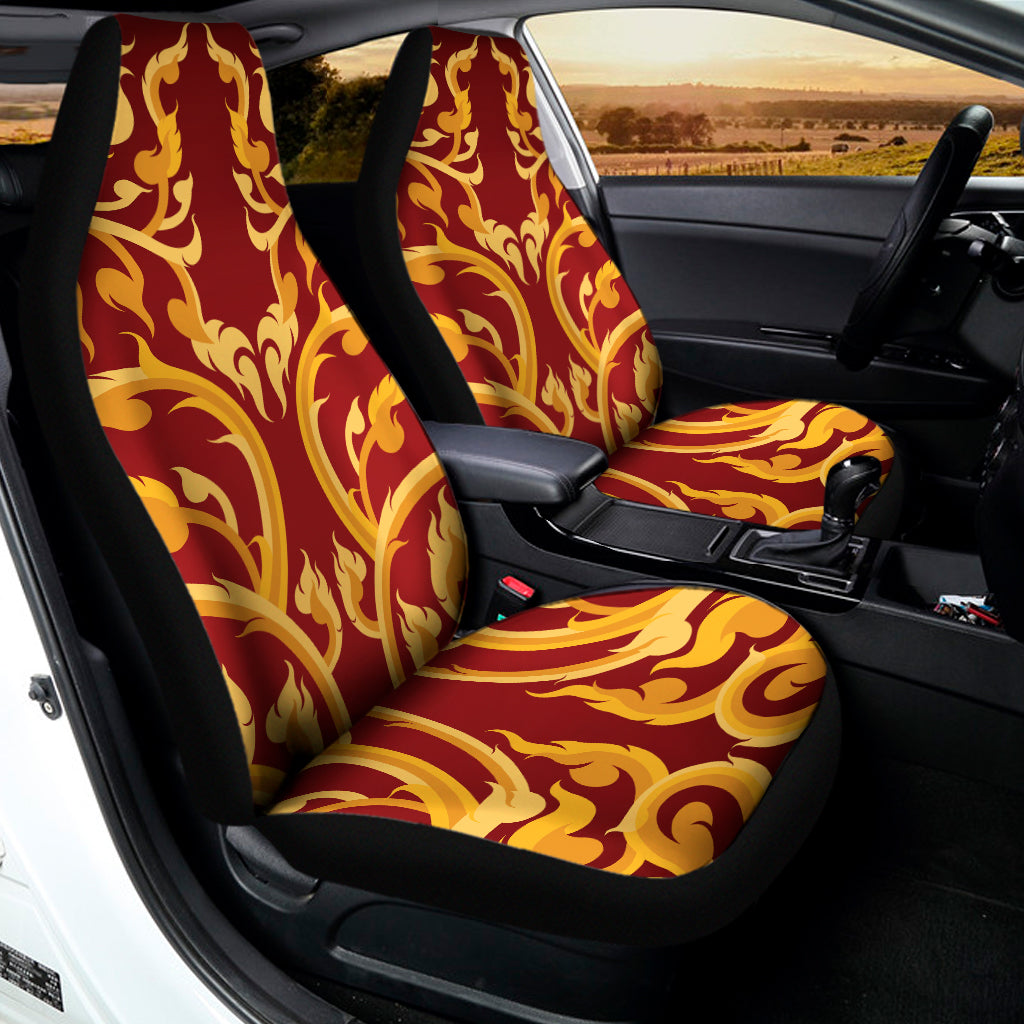 Thai Winding Vines Pattern Print Universal Fit Car Seat Covers