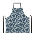 The Great Kanagawa Wave Pattern Print Apron