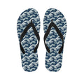 The Great Kanagawa Wave Pattern Print Flip Flops