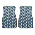 The Great Kanagawa Wave Pattern Print Front Car Floor Mats