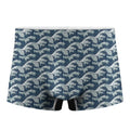 The Great Kanagawa Wave Pattern Print Men's Boxer Briefs