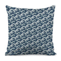 The Great Kanagawa Wave Pattern Print Pillow Cover