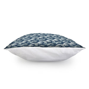 The Great Kanagawa Wave Pattern Print Pillow Cover