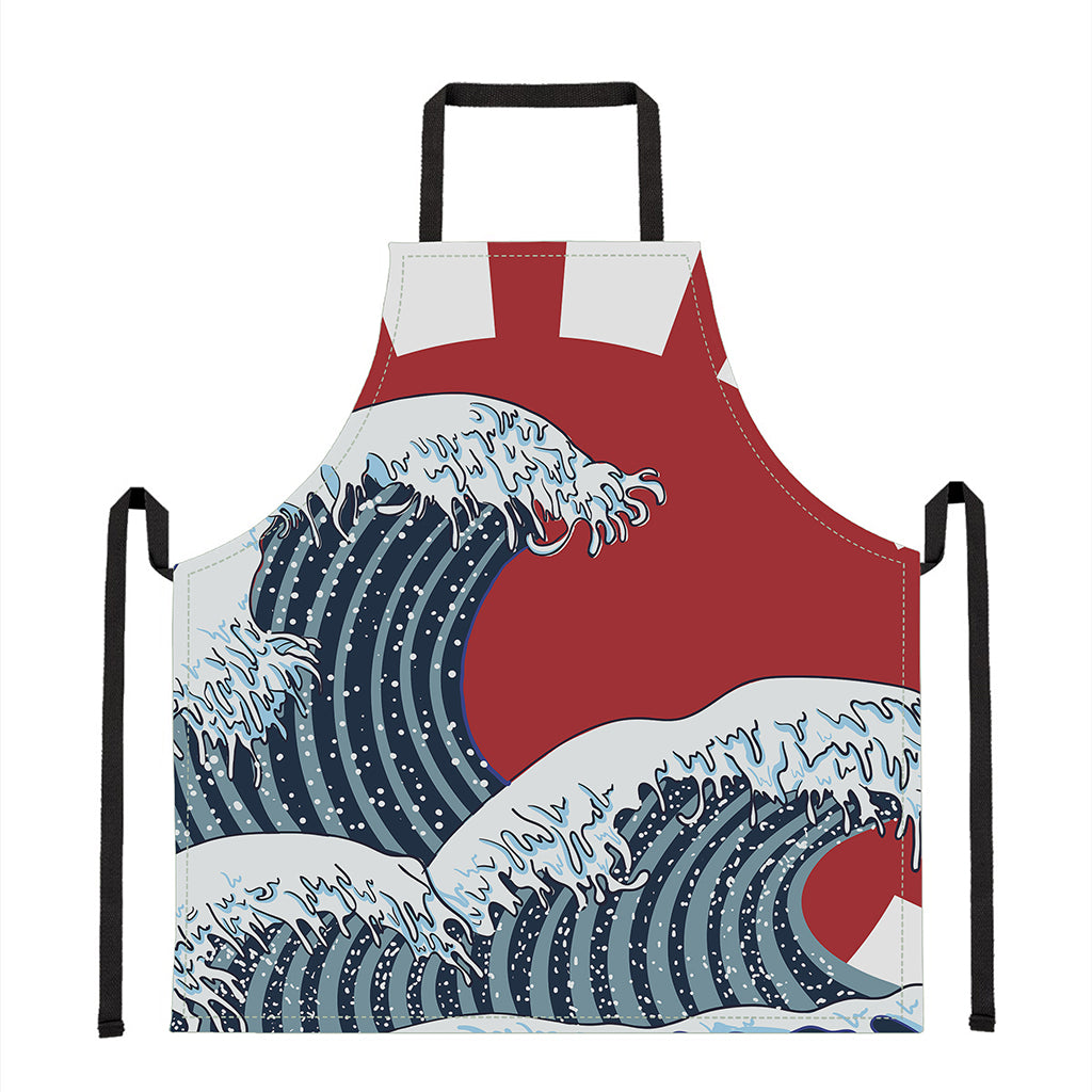 The Great Kanagawa Wave Print Apron