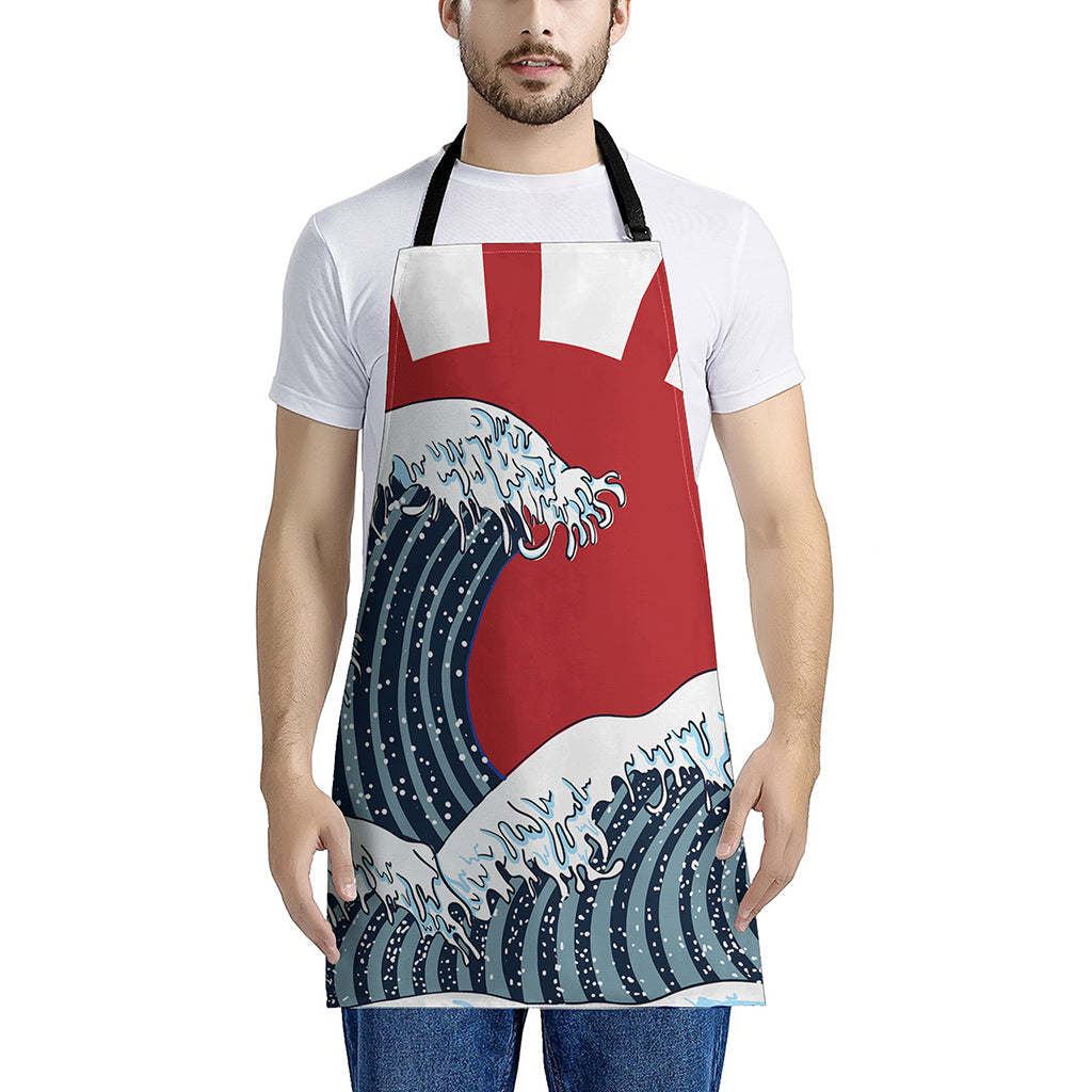 The Great Kanagawa Wave Print Apron