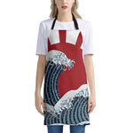 The Great Kanagawa Wave Print Apron