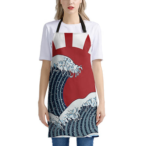 The Great Kanagawa Wave Print Apron