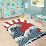 The Great Kanagawa Wave Print Area Rug