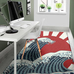 The Great Kanagawa Wave Print Area Rug