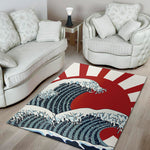 The Great Kanagawa Wave Print Area Rug