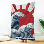 The Great Kanagawa Wave Print Blanket