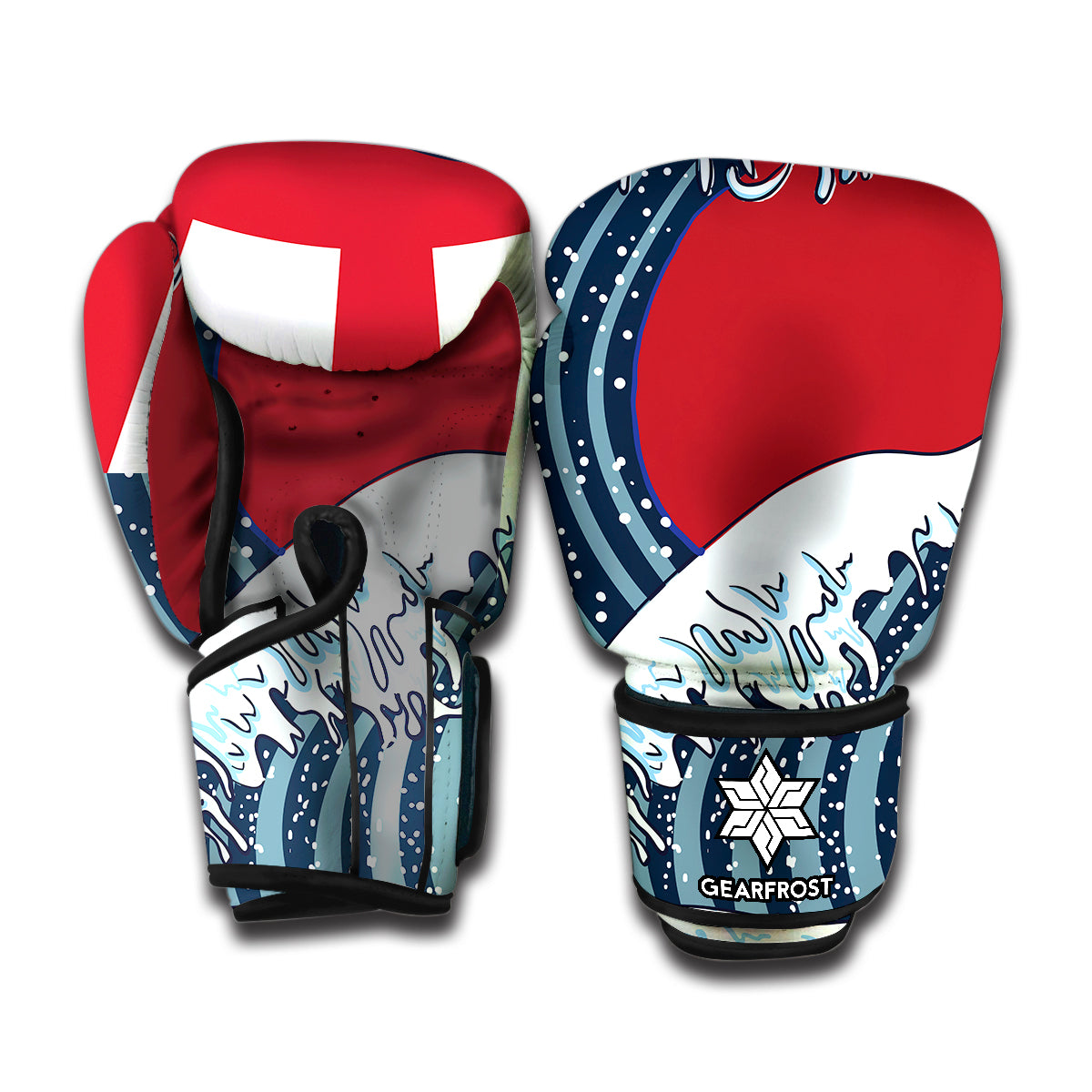 The Great Kanagawa Wave Print Boxing Gloves