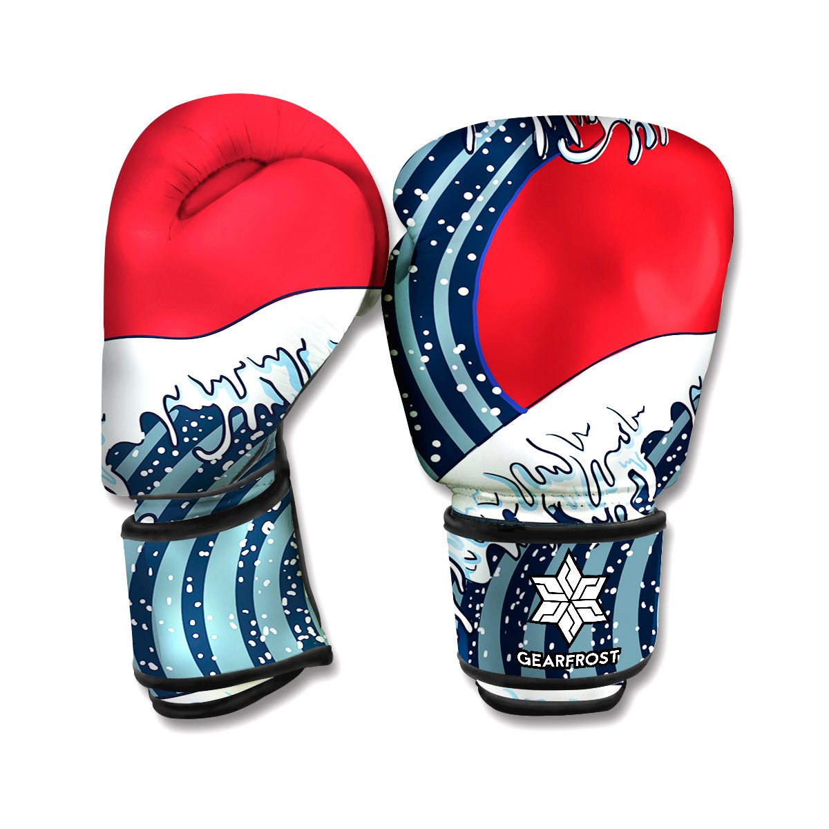 The Great Kanagawa Wave Print Boxing Gloves