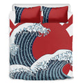 The Great Kanagawa Wave Print Duvet Cover Bedding Set
