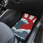 The Great Kanagawa Wave Print Front and Back Car Floor Mats