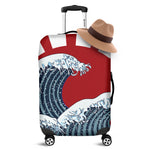 The Great Kanagawa Wave Print Luggage Cover