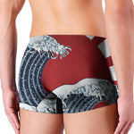 The Great Kanagawa Wave Print Men's Boxer Briefs