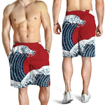 The Great Kanagawa Wave Print Men's Shorts
