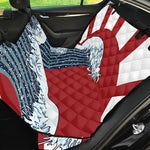 The Great Kanagawa Wave Print Pet Car Back Seat Cover