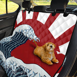 The Great Kanagawa Wave Print Pet Car Back Seat Cover