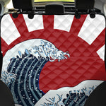 The Great Kanagawa Wave Print Pet Car Back Seat Cover