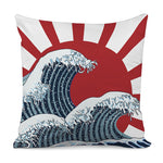 The Great Kanagawa Wave Print Pillow Cover
