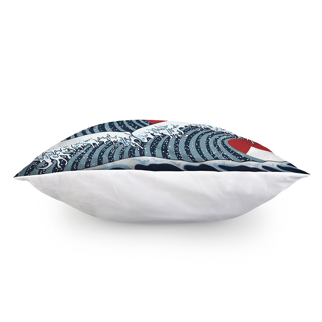 The Great Kanagawa Wave Print Pillow Cover