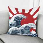The Great Kanagawa Wave Print Pillow Cover