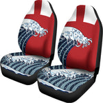 The Great Kanagawa Wave Print Universal Fit Car Seat Covers
