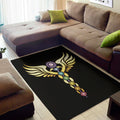 The Seven Chakras Caduceus Print Floor Mat
