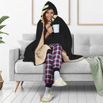 The Seven Chakras Caduceus Print Hooded Blanket