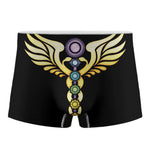The Seven Chakras Caduceus Print Men's Boxer Briefs