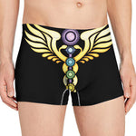 The Seven Chakras Caduceus Print Men's Boxer Briefs