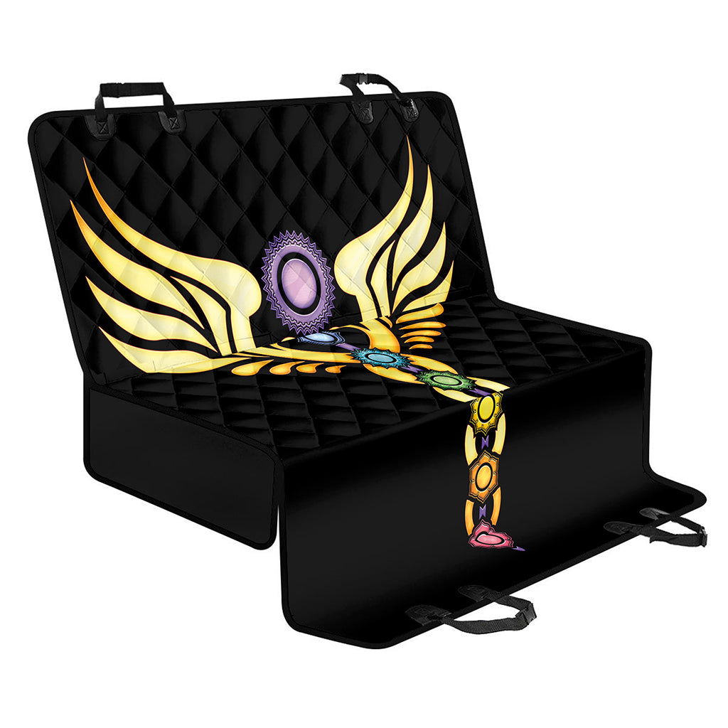The Seven Chakras Caduceus Print Pet Car Back Seat Cover
