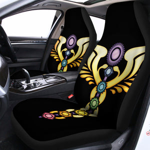 The Seven Chakras Caduceus Print Universal Fit Car Seat Covers