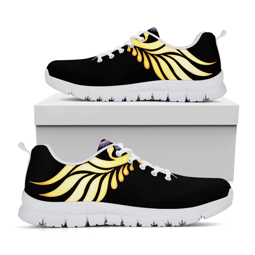 The Seven Chakras Caduceus Print White Sneakers