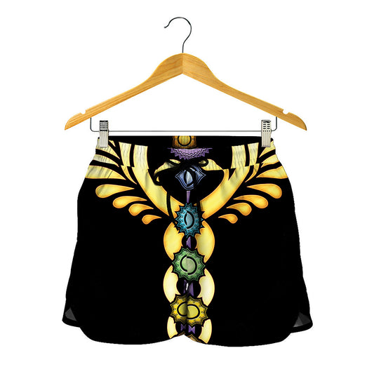 The Seven Chakras Caduceus Print Women's Shorts