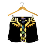 The Seven Chakras Caduceus Print Women's Shorts