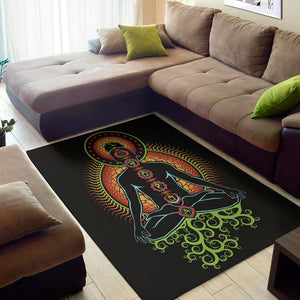 The Seven Chakras Print Area Rug