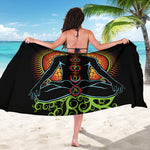 The Seven Chakras Print Beach Sarong Wrap
