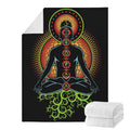 The Seven Chakras Print Blanket