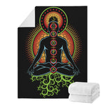 The Seven Chakras Print Blanket