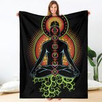 The Seven Chakras Print Blanket