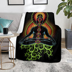 The Seven Chakras Print Blanket