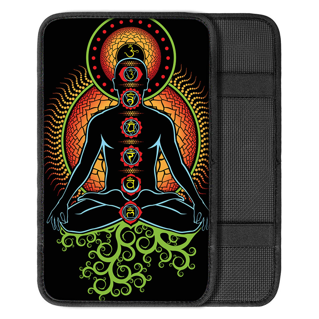 The Seven Chakras Print Car Center Console Cover