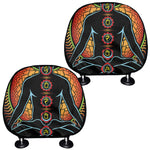 The Seven Chakras Print Car Headrest Covers