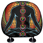 The Seven Chakras Print Car Headrest Covers