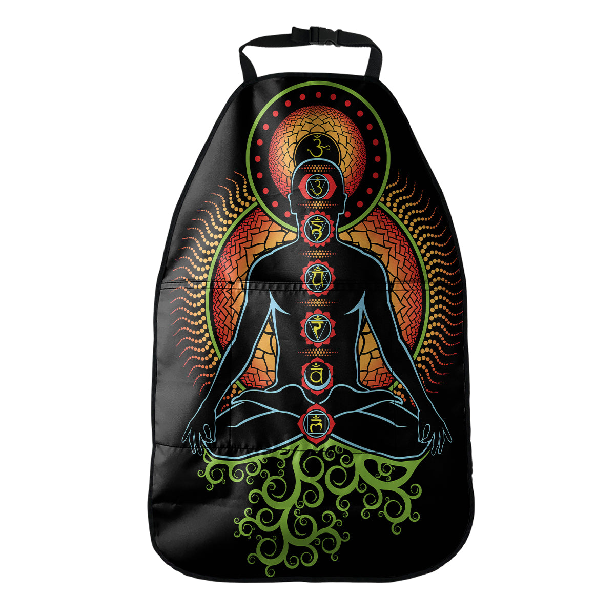 The Seven Chakras Print Car Seat Organizers